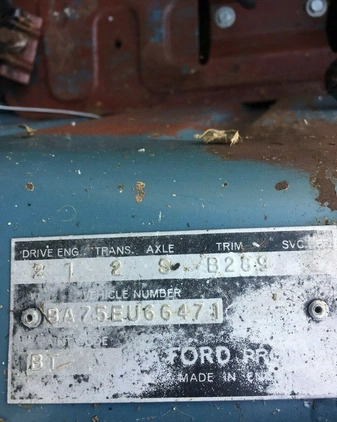 Ford Inny cena 18500 przebieg: 100000, rok produkcji 1965 z Poddębice małe 154